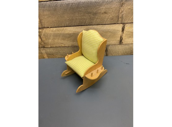 Vintage Wooden Doll Rocking Chair