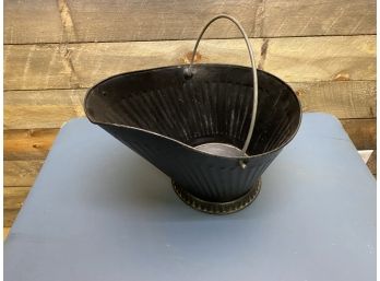 Vintage Fireplace Coal Scuttle Bucket