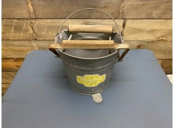 Vintage Wheeling Clothing Washing Bucket