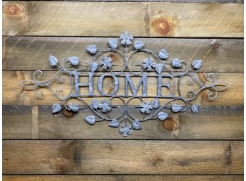 'HOME' Metal Sign
