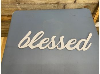 'blessed' Wooden Sign