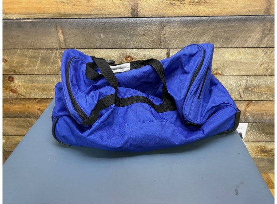 Blue Rolling Duffle Bag