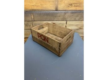 Antique Wood Advertising Crate