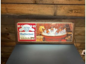 Vintage Budweiser Luminated Sign