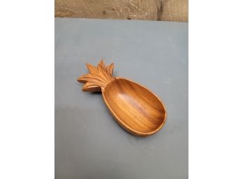 Decorative Wood Pineapple Bowl