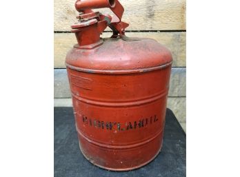 Vtg Metal Gas Can