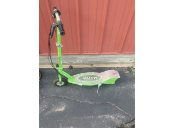 Lime Green Razor Electric Scooter