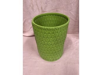 Bright Green Waste Basket