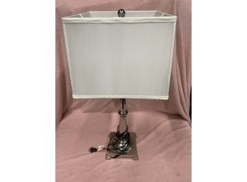 White Lamp ( Square Top Shade )