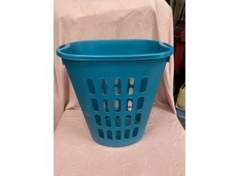 Aqua Colored Laundry Basket
