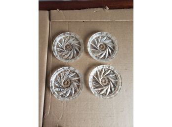 Lot Of 4 Glass Coasters
