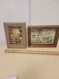 3D Paper Towle Frame And Hummel Wooden Frame