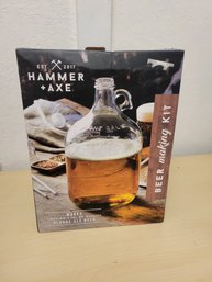 New In Box Hammer And Axe Beer Making Kit