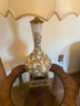 Pair Of Vintage Hollywood Regency Floral Table Lamps