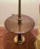 Pair Of Brass & Black Marble Lamp Tables