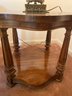 Pair Of Glass Topped End Tables