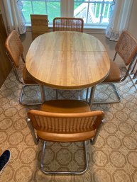 Mid Century Modern Daystrom Butcher Block Table & Chairs