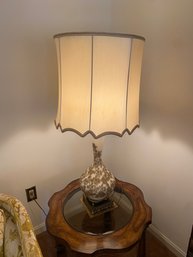 Pair Of Vintage Hollywood Regency Floral Table Lamps