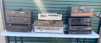 8 Piece Vintage Electronics Stereo Equipment Lot Harman Kardon Technics Garrard