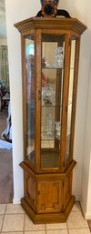 Vintage Glass Front Curio Cabinet