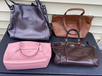 Lot Of 4 Coach Handbags