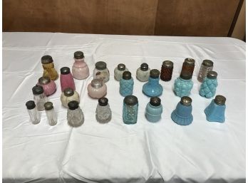 26 Antique Salt & Pepper Shakers
