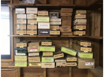 Lot Of 50 Cigar Boxes Some With Hardware