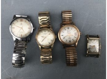 Lot Of Vintage Mens Watches Including Omega Automatic Seamaster
