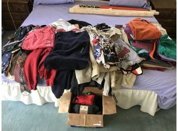 Huge Lot Of Mens Clothing Including New Items