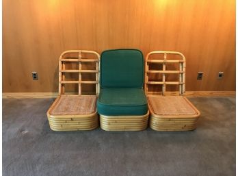 3 Rattan Lounge Chairs
