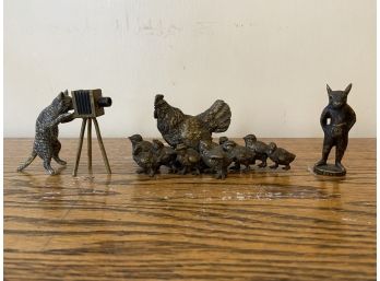 Lot Of 3 Miniature Austrian Bronze Animals