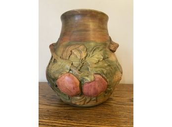 Rare Large Weller Pottery Baldin Apple Centerpiece Vase