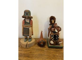 2 Native American Kachina Dolls