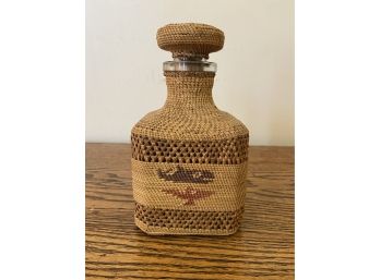 Rare Nootka Makah Northwest Coast Native Basket Bottle