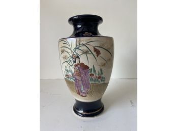 Antique Small Japanese Hand Painted Satsuma Vase