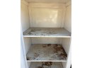 Vintage White Wooden Chimney Cabinet
