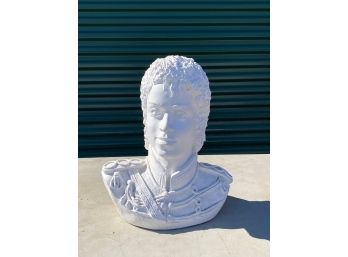 Vintage Chalkware Plaster Bust Sculpture Of Michael Jackson