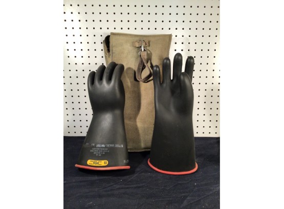 Extreme High Voltage Saftey Gloves North Hand Production Size 10 W/ Bag