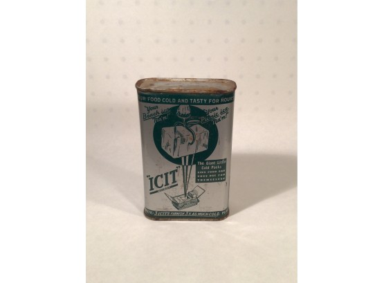 ICIT Vintage Antique Food Ice Pack Full - Metal, Unopened. COOL ITEM!