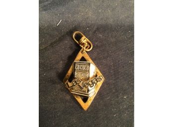 Vintage Las Vegas Jewelry Pendant - Lucky Triple 7's Charm