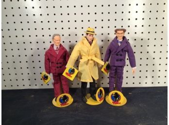 Brand New Condition Lot Of Three Dick Tracy Dolls