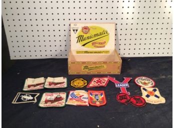 Great Condition Small Lot Of Patches In Muniemaker Box