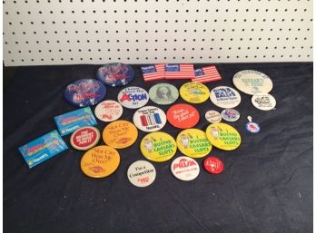 Lot Of 28 Vintage Collectible Las Vegas Related Pins, All Great Condition