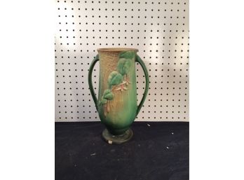 Large Antique Roseville Fuchsia Art Pottery Floral Vase, Just One Chip #903, 12 Inches Tall