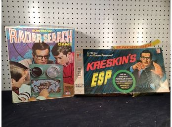 Vintage Board Games. Ideal Radar Search And Kreskins Esp Great Condition