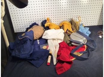 Large Lot Of Boy Scout Gear.  Uniform, Mess Kits, Etc.