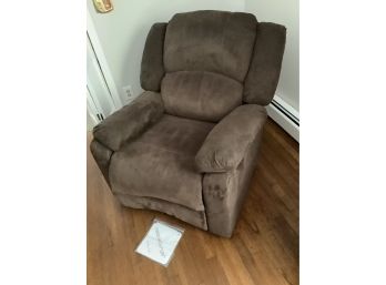Clean Recliner By 'Relax-A-Lounger' With Original Paperwork. Deep Brown Color, Fabric