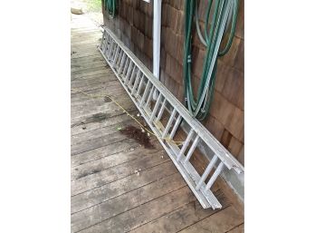 24 Foot Aluminum EXTENSION LADDER In Good Condition.