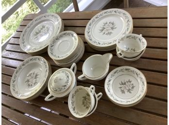 China Set By 'Royal Jackson' As Shown. Dinner, Luncheon, Etc. All Pieces As Shown
