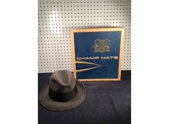 Water-bloc Lee Brand Hat With Box. 7 1/8 Size